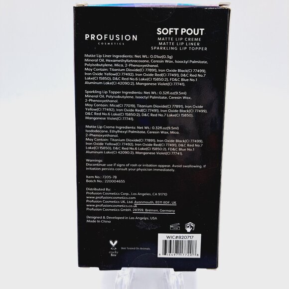 Soft Pout Neutral Lip Kit Matte Lip Cream, Matte Lip Liner, Sparkling Lip Topper - Picture 3 of 3